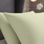 2 Pack Soft Plain Dyed Pillowcases - Cream