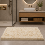Premium Absorbent Bath Mat - Cream