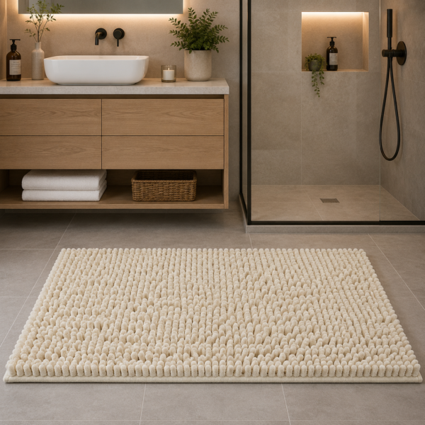 Premium Absorbent Bath Mat - Mocha
