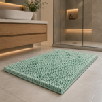 Premium Absorbent Bath Mat - Sage Green
