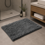 Premium Absorbent Bath Mat - Charcoal
