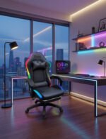 Luxury Musical Gaming Chair - Black - Image 2