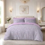 Reversible Floral Complete Bedding Set - Lilac