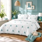 Fancy Duvet Cover Set Furry Pals - Teal