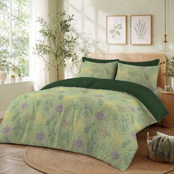 Luxury Botanical Complete Bedding Set - Green