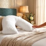 Teddy Fleece V Shaped Removable Cover Pillow