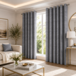 Velvet Blackout Curtains For Home Décor - Grey