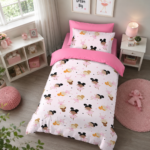 Girls Ballet Print Duvet Cover Set - Multi