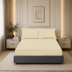 Non Iron Extra Deep Fitted Sheet - Cream