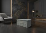 Luxury Marble Design Storage Box - Charcoal