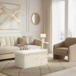 Luxury Marble Design Storage Box - Mink
