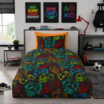 Boys Gaming Theme Duvet Cover Set - Multi