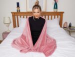 Luxury Fluffy Fleece Couch Throw - Blush Pink - Image 8