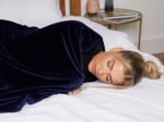 Luxury Fluffy Fleece Couch Throw - Navy - Image 9