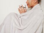 Luxury Fluffy Fleece Couch Throw - Silver - Image 9
