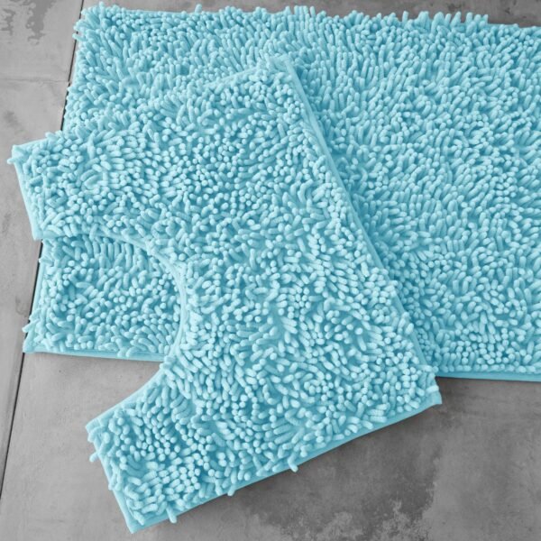 2Piece Loop Bath Mat- Aqau