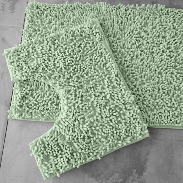 2-Piece Loop Bath Mat Set - Sage Green