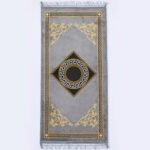 Luxury Greek Key Non Slip Area Rug - Charcoal - Image 5