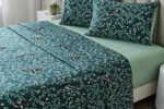 Soft Printed Fleece Bedding Sheet Set - Green