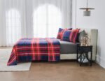 Soft Printed Fleece Bedding Sheet Set - Red