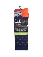 12 Pack Men’s Cotton Socks – Multi Pattern Set