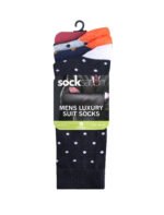 12 Pack Men’s Cotton Socks – Multi Pattern Set