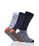 12 Pack Men’s Cotton Socks – Multi Pattern Set