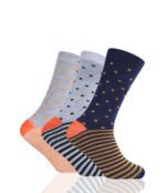 12 Pack Men’s Cotton Socks – Multi Pattern Set