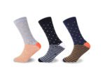 12 Pack Men’s Cotton Socks – Multi Pattern Set