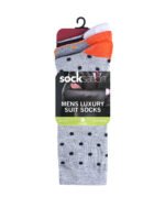 12 Pack Men’s Cotton Socks – Multi Pattern Set