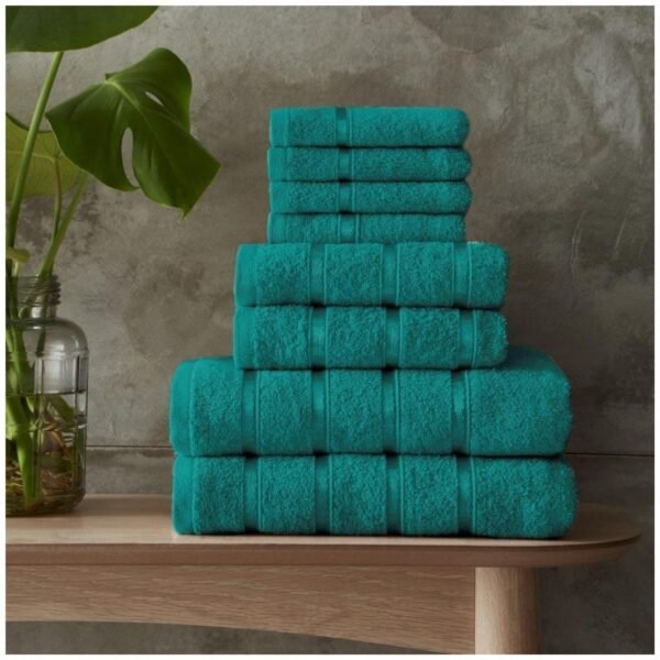 8 Piece Ultra Soft Cotton Towel Bale Set - Sage Green