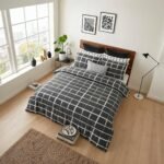 Soft Plaid Pattern Duvet Cover Set