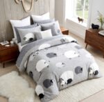 Soft Reversible Animal Duvet Cover Set - Grey