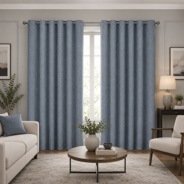 Premium Pattern Window Cover Set - Grey