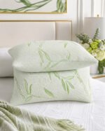 2 Pack Luxury Bamboo Memory Pillows - White