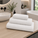 Super Absorbent Face Towel Set - White