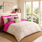 Luxury Wild flower Complete Bedding Set - Pink