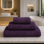 Highly Absorbent Quick Dry Towel Set - Purple