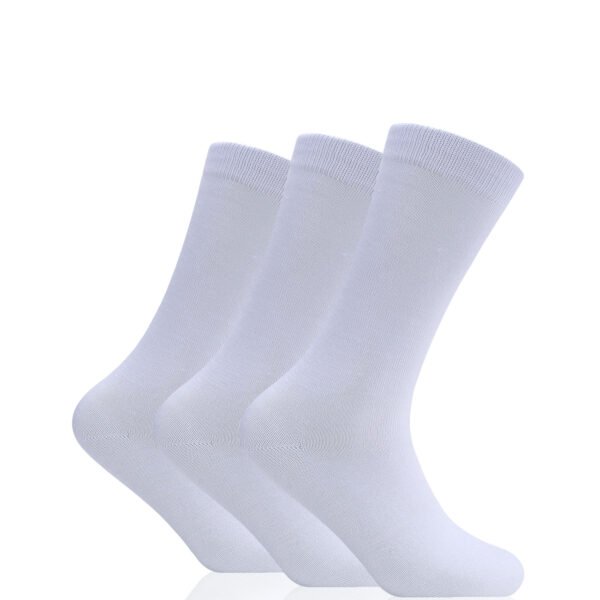 12 Pack Men’s Large Size Socks - White