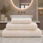 Highly Absorbent Quick Dry Towel Set - Cream
