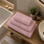 Highly Absorbent Quick Dry Towel Set - Blush Pink