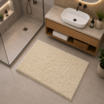 Premium Absorbent Bath Mat - Cream