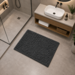 Premium Absorbent Bath Mat - Charcoal