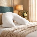 Teddy Fleece V Shaped Removable Cover Pillow