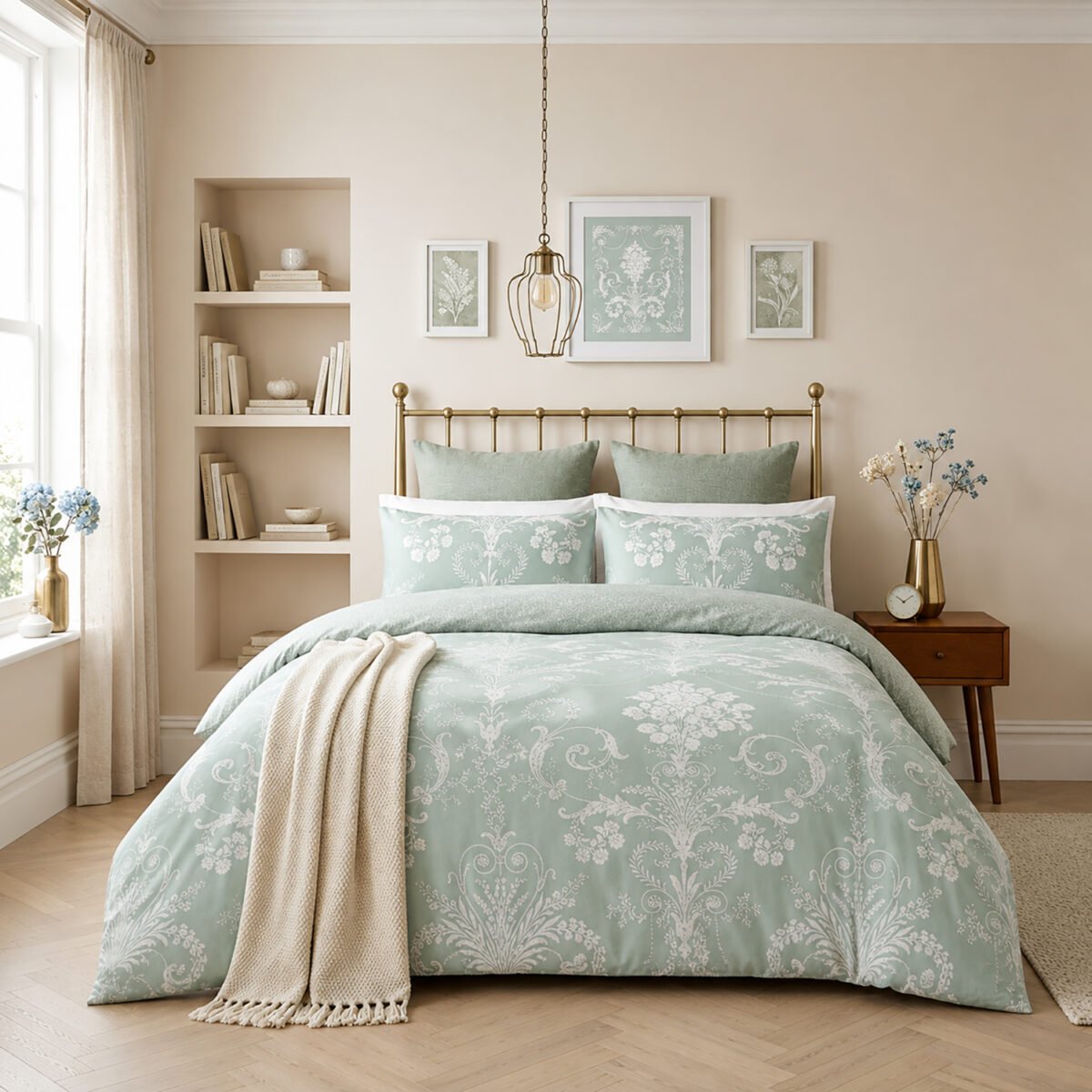 Reversible Botanical Complete Bedding Set Multi