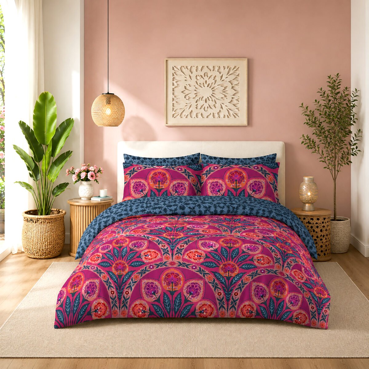 Botanical Complete Bedding Set Polycotton Multi
