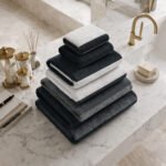 Soft Hotel Quality Striped Towel Set - Green