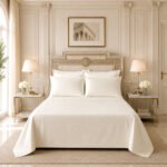 100% Cotton 400 TC Flat Bed Sheet - Cream