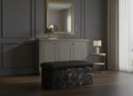 Luxury Marble Design Storage Box - Black