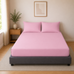 Non Iron Extra Deep Fitted Sheet - Pink